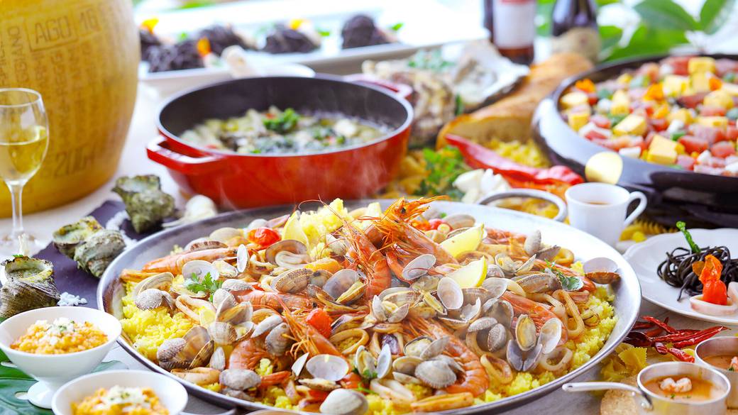 夕食バイキング一例① / 1