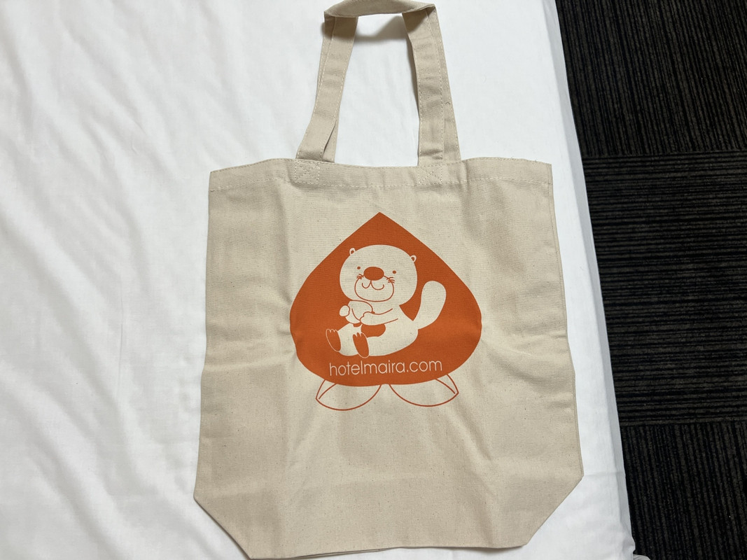 大活躍のマイラッコさんトートバッグ