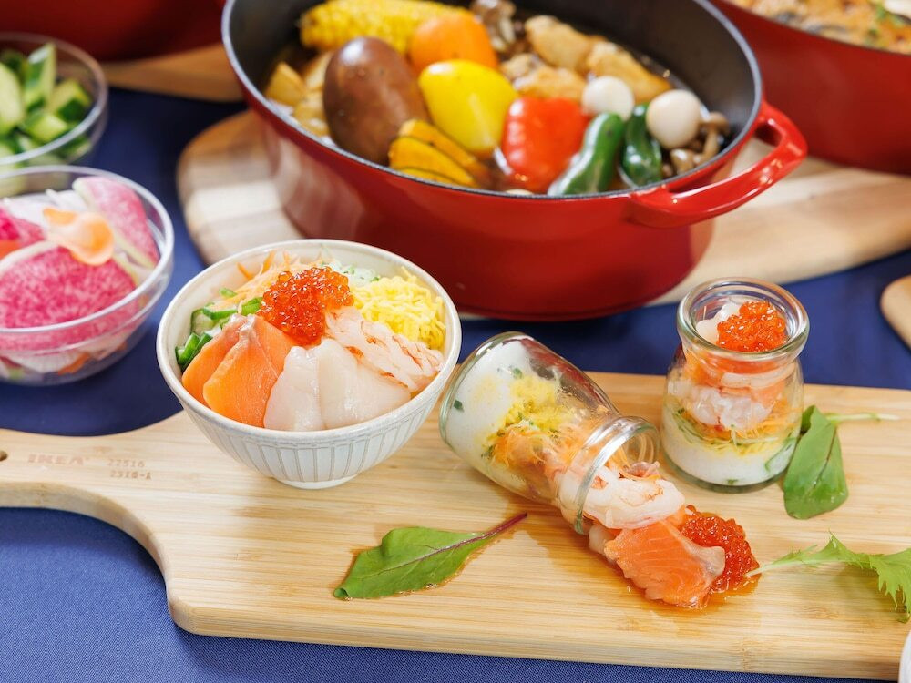 目玉料理の「海鮮パフェ」で朝から幸せ4043503