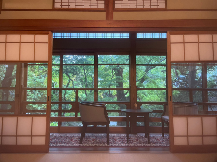 「環翠楼」 内観 212718870 客室からも、外の緑が存分に愉しめました