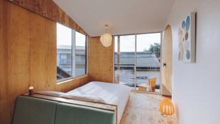 シティ スタジオ ダブルベッド 1 台 テラス 別館