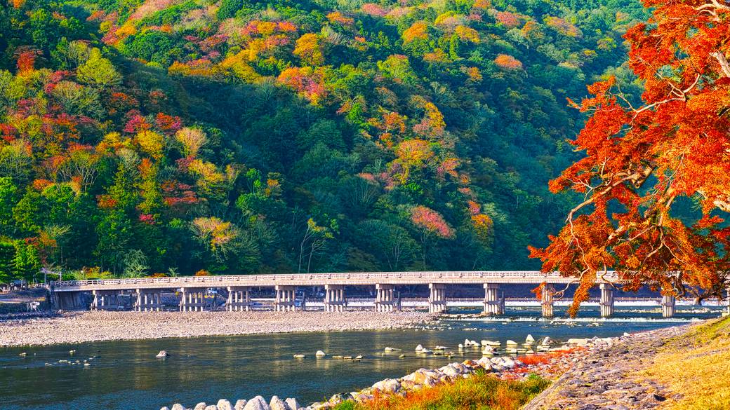 秋の渡月橋 / 2