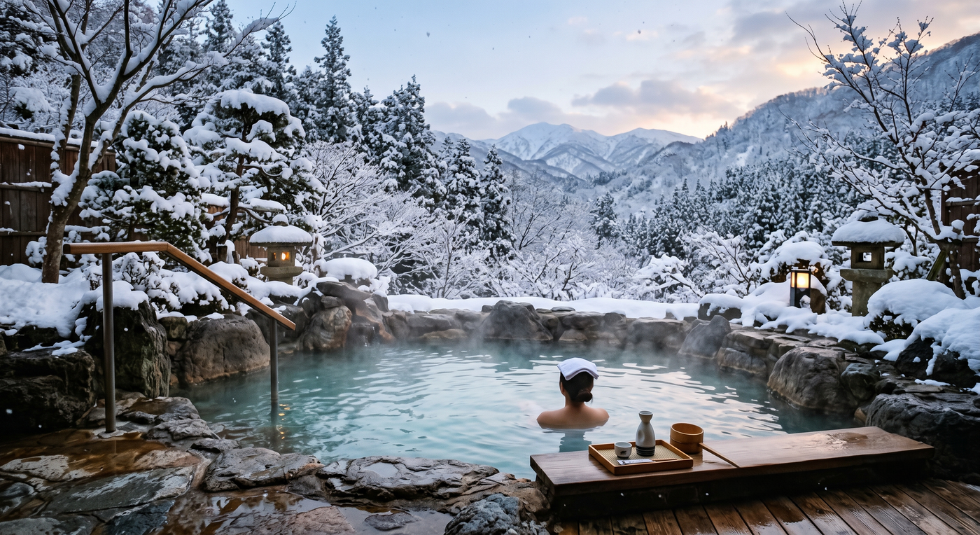 女性専用から貸切、混浴まで。素敵な「雪見露天風呂」をご紹介します3390629
