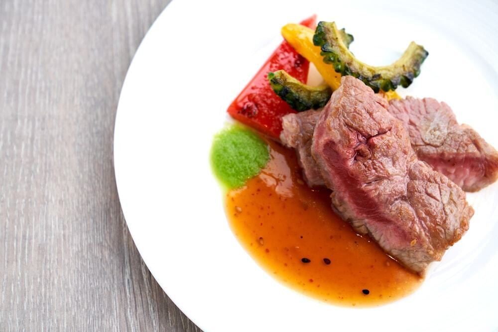 朝食ブッフェ・牛肉の鉄板焼き