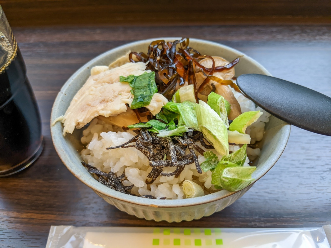 朝食のセルフお茶漬け