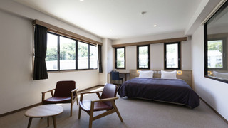 【源泉かけ流し温泉内湯】山側ダブルルーム（禁煙）