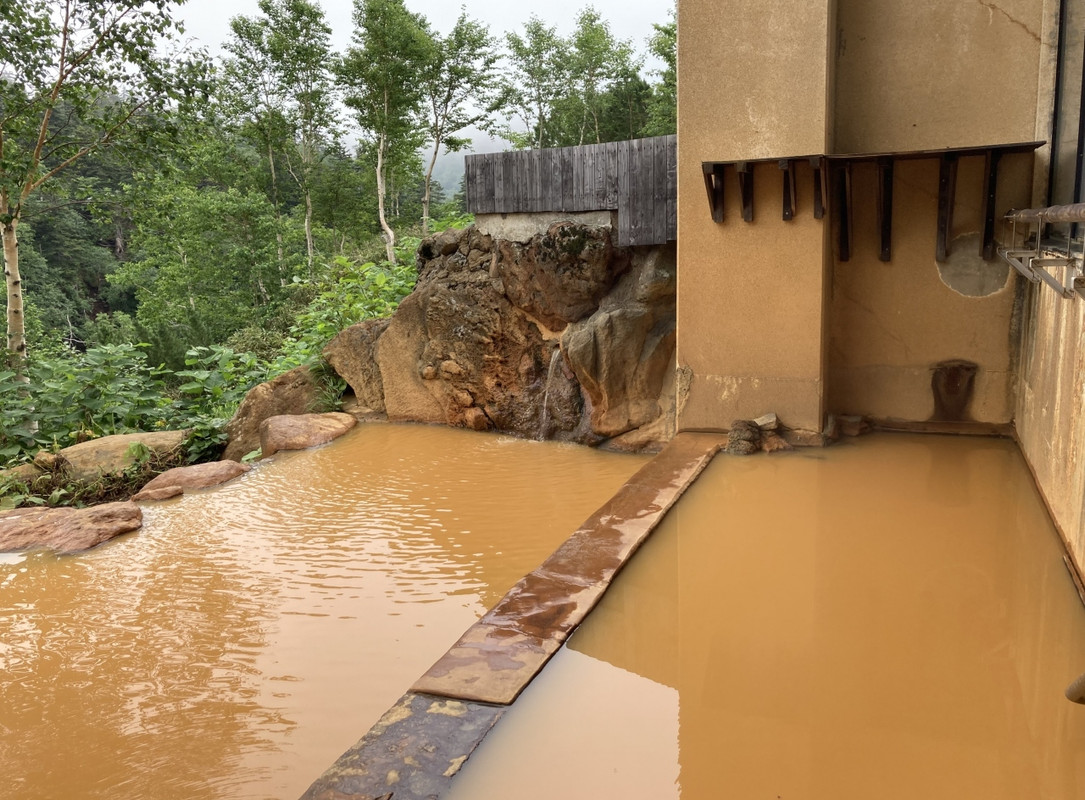 露天風呂は前後二段になっているが、泉質は同じに感じた