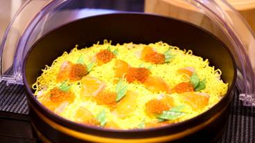 朝食　信州サーモンちらし寿司 / 3