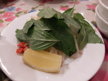 「THI THI」料理 703403 フォーの香草 2016年2gつ