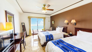 スタンダード ルーム シングルベッド 2 台 禁煙 オーシャンフロント (with Extra Bed)