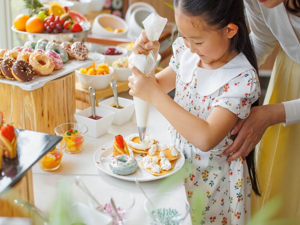 朝食ビュッフェ