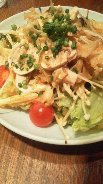 「きのこ」料理 590362 森の仲間サラダ　￥580