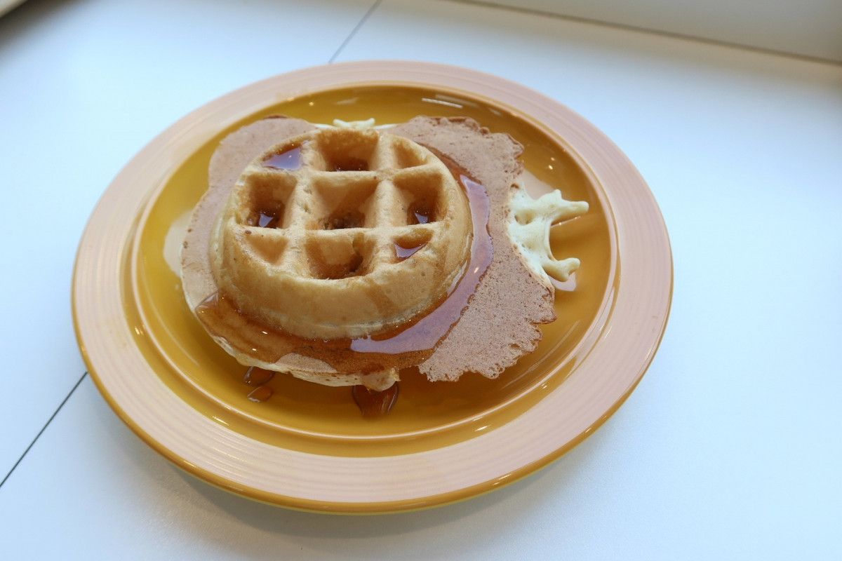焼き立てのワッフルが食べられます♪