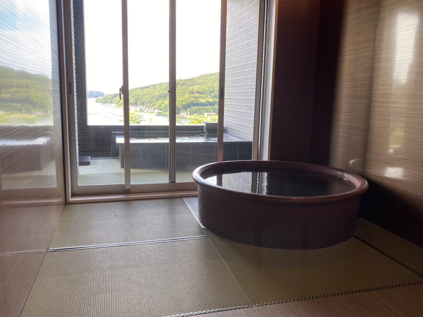 客室露天風呂一例③