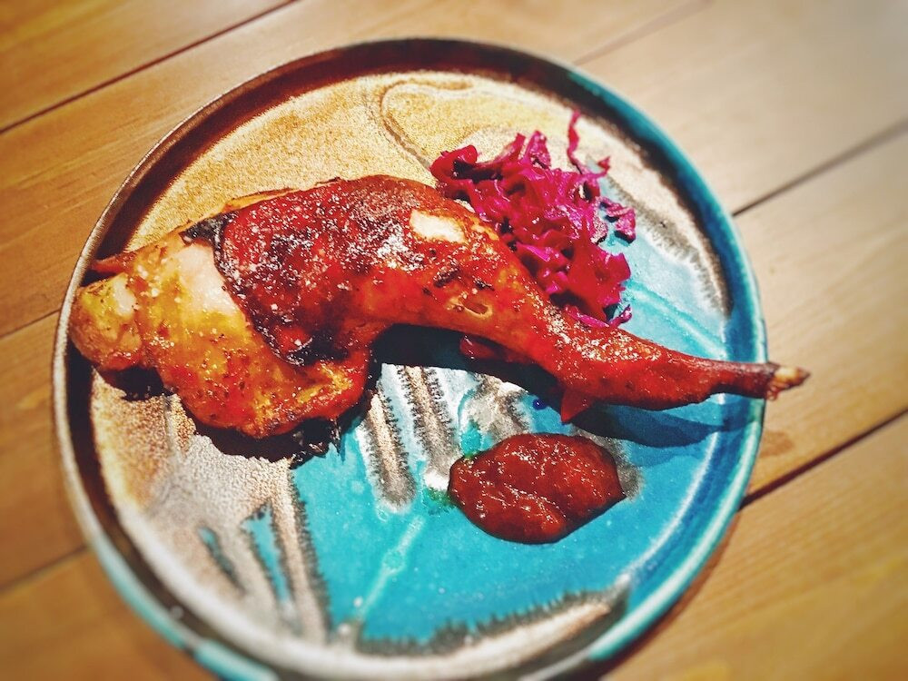 自家製スモークチキンレッグ