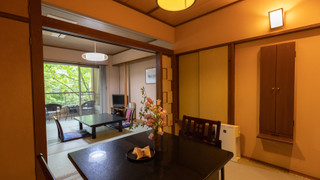 和室又は和洋室, リバービュー, 禁煙 (露天付き客室デビューに【本館~そよかぜ~・6畳+寝室など】)