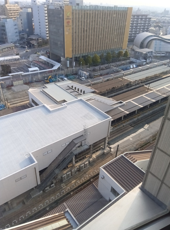電車がよく見えます。