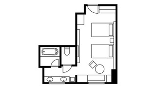 デラックス　ツインルーム　喫煙(電子たばこのみ可)