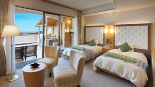 【オーシャンビュー天然温泉露天風呂付】プレミアム和洋室（禁煙）