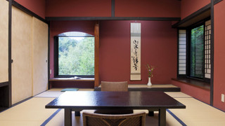 温泉掛流し露天風呂 囲まれた緑と夜空を望む 68平米 (月朧) 禁煙