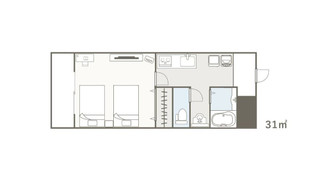 スタンダード ツインルーム 禁煙