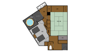4F露天風呂付和洋室【デラックス】 [和洋室] [禁煙] [富士山が見える]