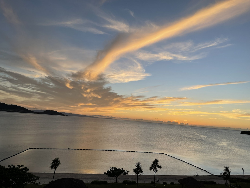 毎日感動の夕焼けが楽しみ
