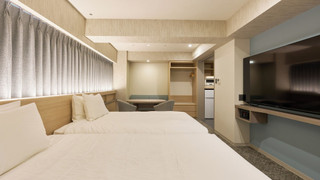 レジデンスツインルーム 禁煙 セミダブルベッド2台 (36平米)