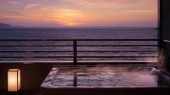 たてやま温泉 夕日海岸 昇鶴