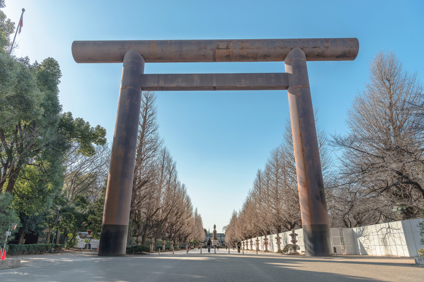 靖国神社 大鳥居の風景