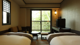 和風ツイン◆ベッドorマットレス2台(2名定員）21平米