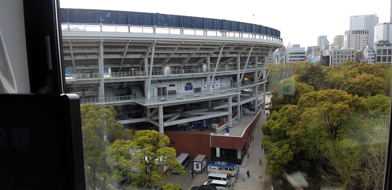 829号室からのハマスタ