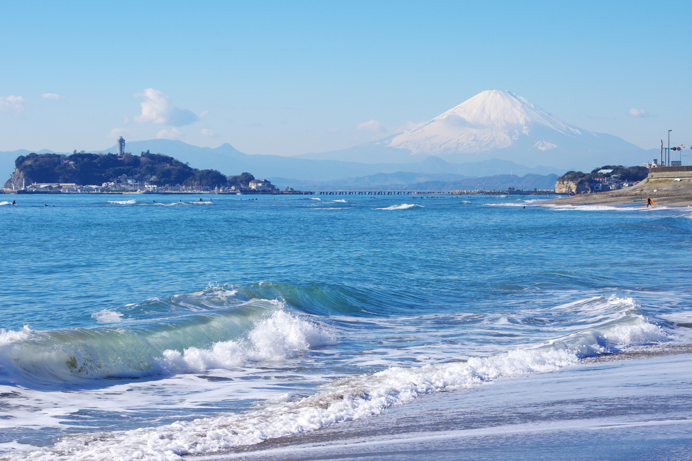 江の島と富士山