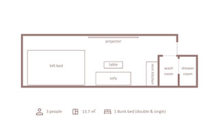 ベーシック アパートメント 禁煙 簡易キッチン