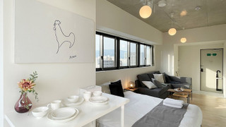 デラックス コンドミニアム 1 ベッドルーム 禁煙 シティビュー (bHotel Nekoyard 602)