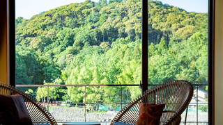 [胡蝶] 宇治川眺望 半露天風呂付ラグジュアリーツイン  (禁煙)