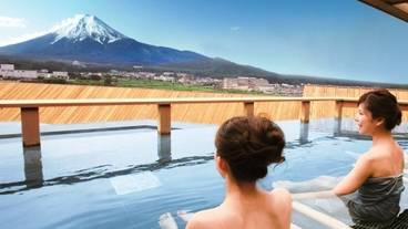 屋上露天風呂「富士山」② / 2