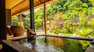 離れ　特別室（温泉露天風呂・専用お庭付き）【禁煙】 [デラックス] [和洋室] [禁煙] [マウンテンビュー] [リバービュー]