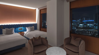 グランドツイン 禁煙 (高層階, ミニバーフリー, フリーフロー, 12時チェックアウト)