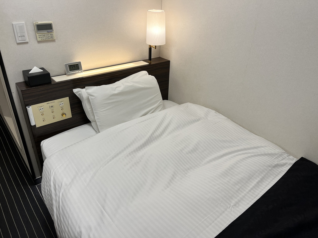 ベッドは横になると体が5cm沈んでしまい、私は苦手です