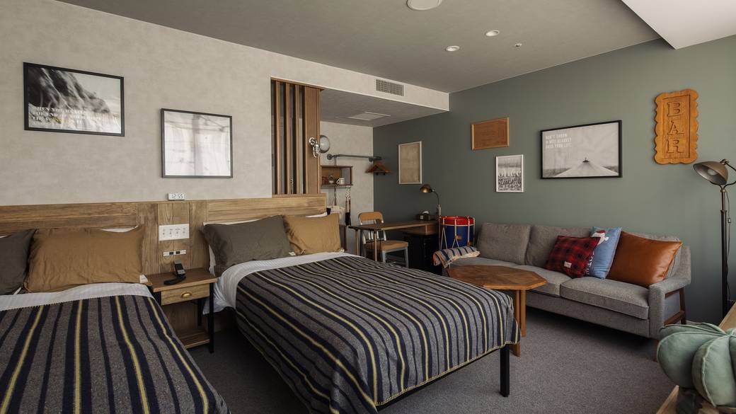 細部までこだわった
かわいい客室に感激 / 1