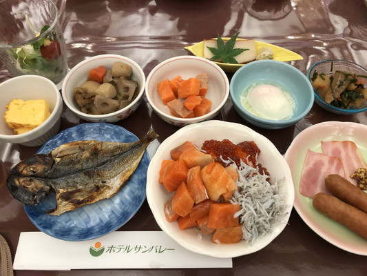 朝食は美味しかったです！
