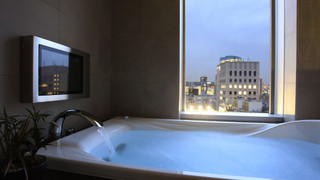 プレミアムツイン 禁煙 ジェットバス, 120cmベッド2台 (High Floor)