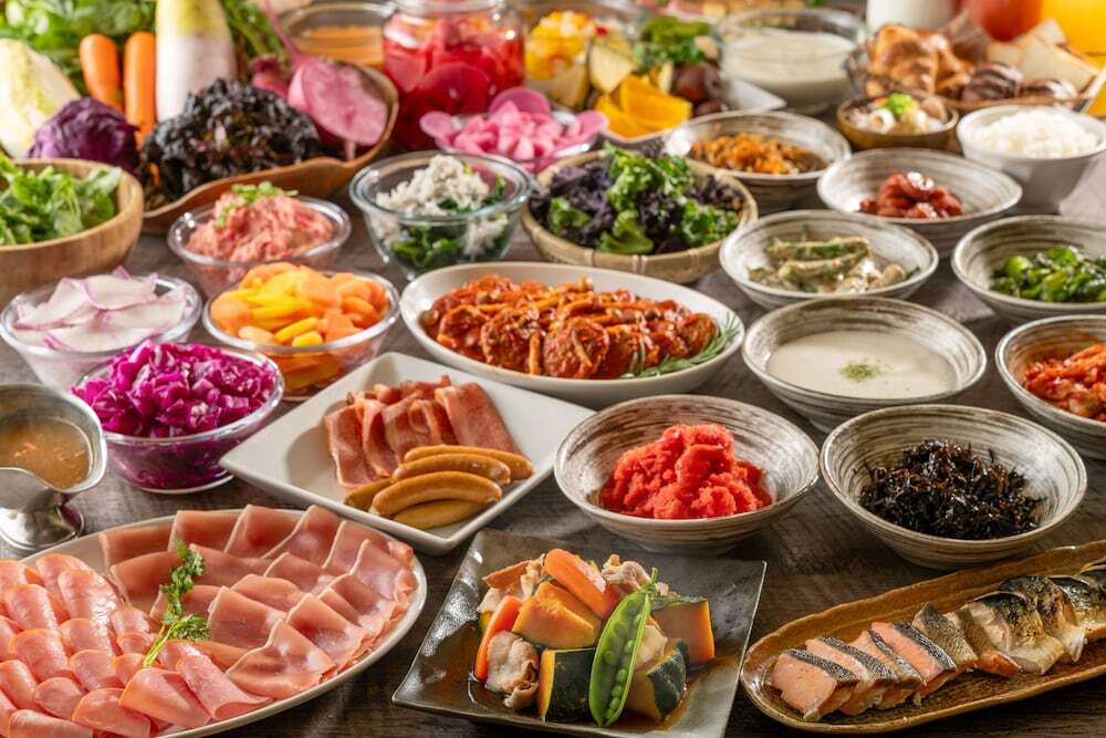 朝食ビュッフェ