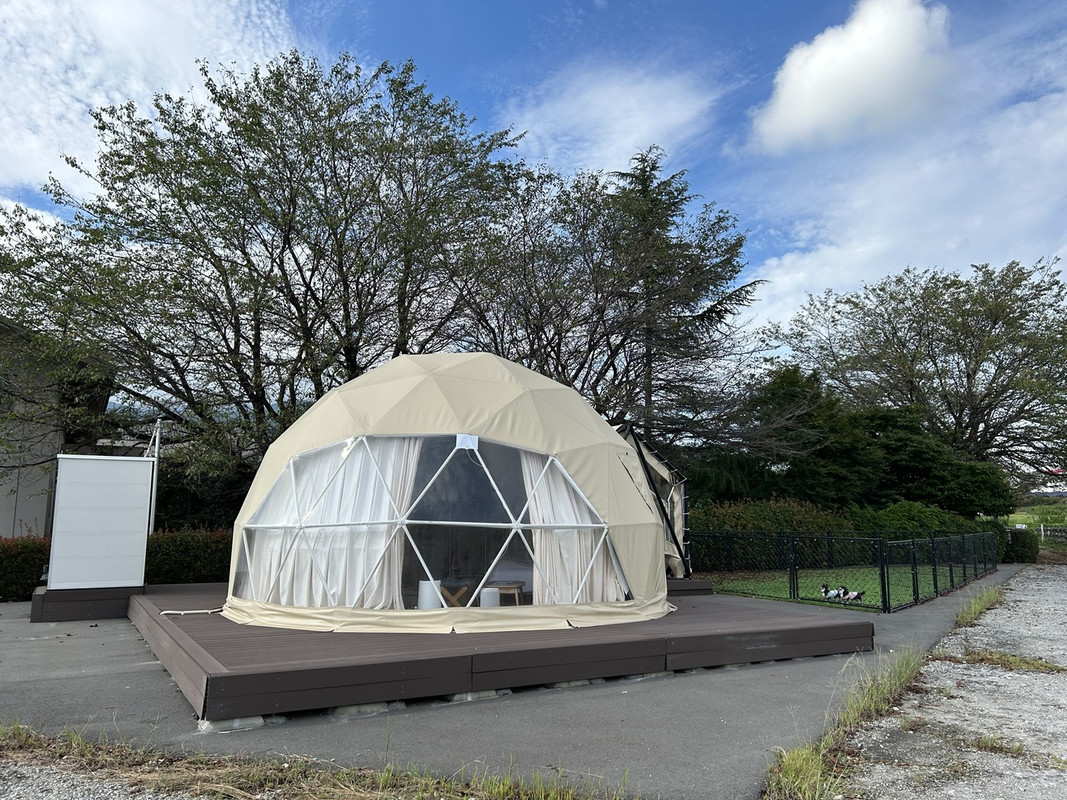 ドッグラン付きグランピング