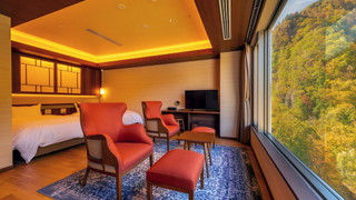 客室温泉展望風呂付ツイン 牛肉コースディナー 禁煙 (42平米・定員2名)