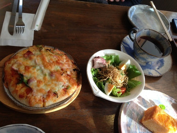 「珈琲 蔵」料理 53906 コーヒーとピザのセット