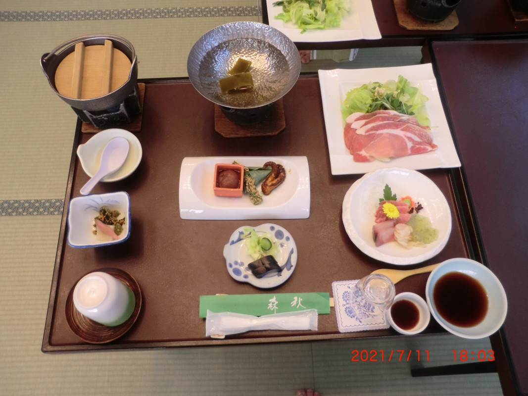 夕食：前半の料理