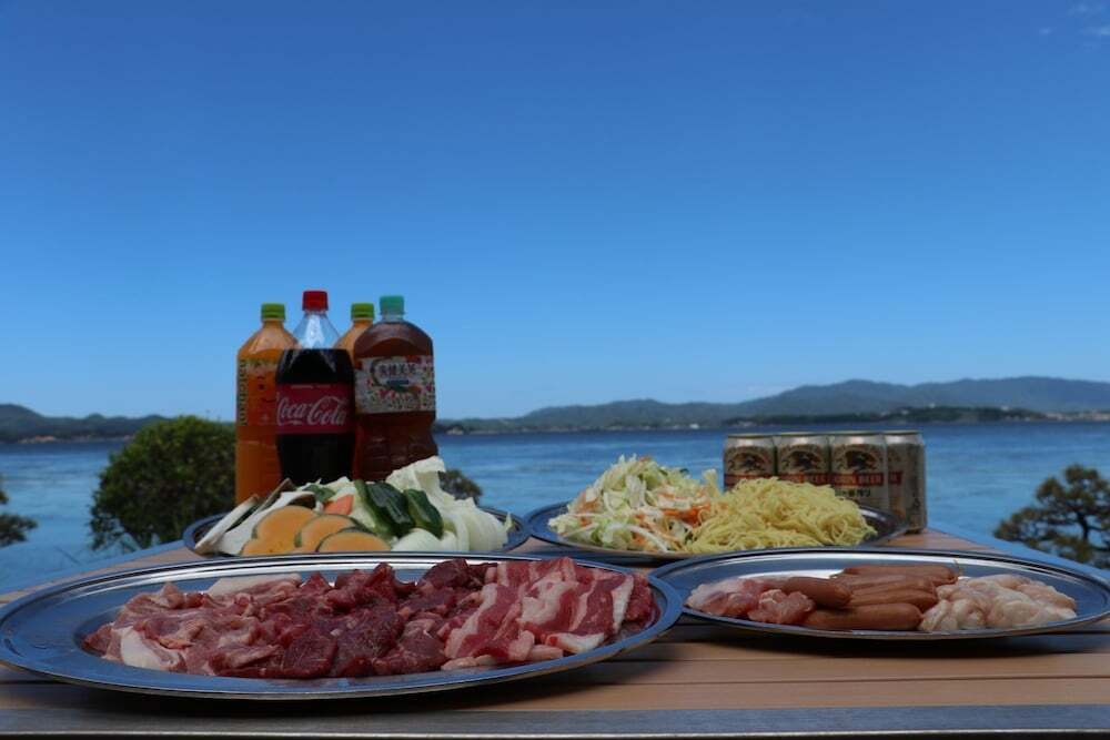 屋外ダイニングエリア