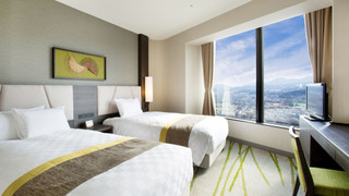 [33·35階] EIZANフロアーツインルーム 禁煙 チェックイン: 5pm, チェックアウト: 10am